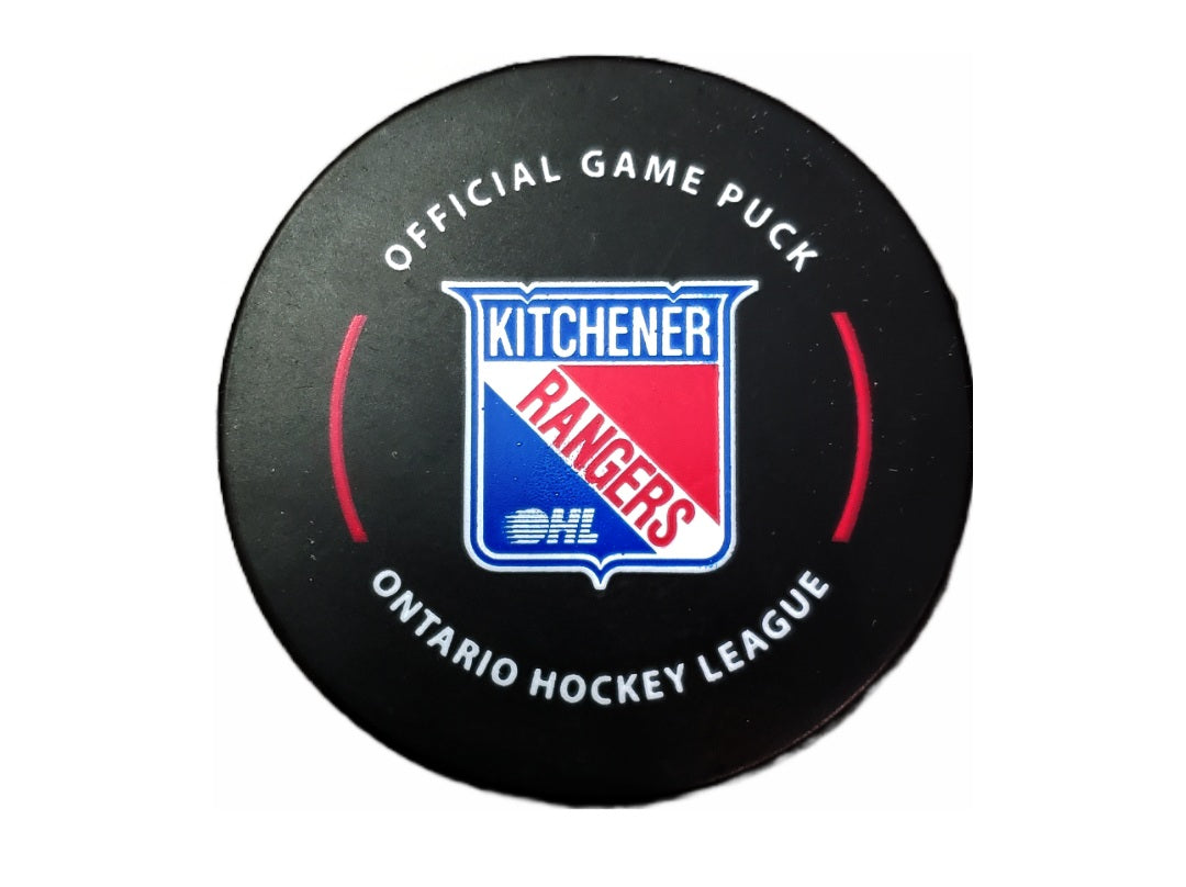 Official OHL Game puck 2024-25 Kitchener Rangers from the Petes store