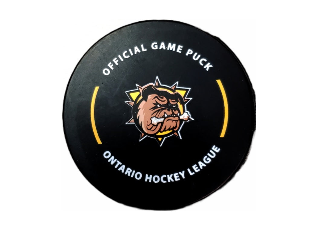 Official OHL Game puck 2024-25 Brantford Bulldogs from the Petes store