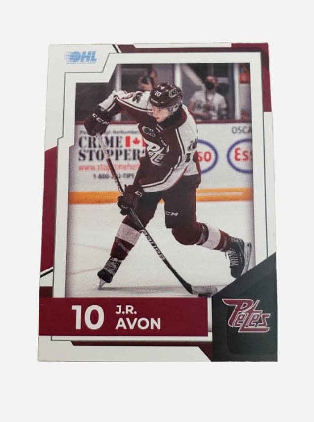 2021-22 J.R. Avon Peterborough Petes card no. 10