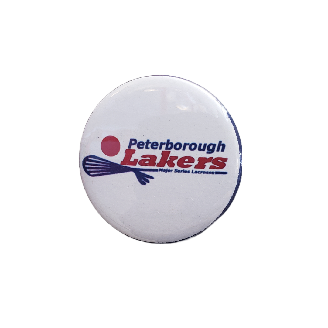 Peterborough Lakers White Button