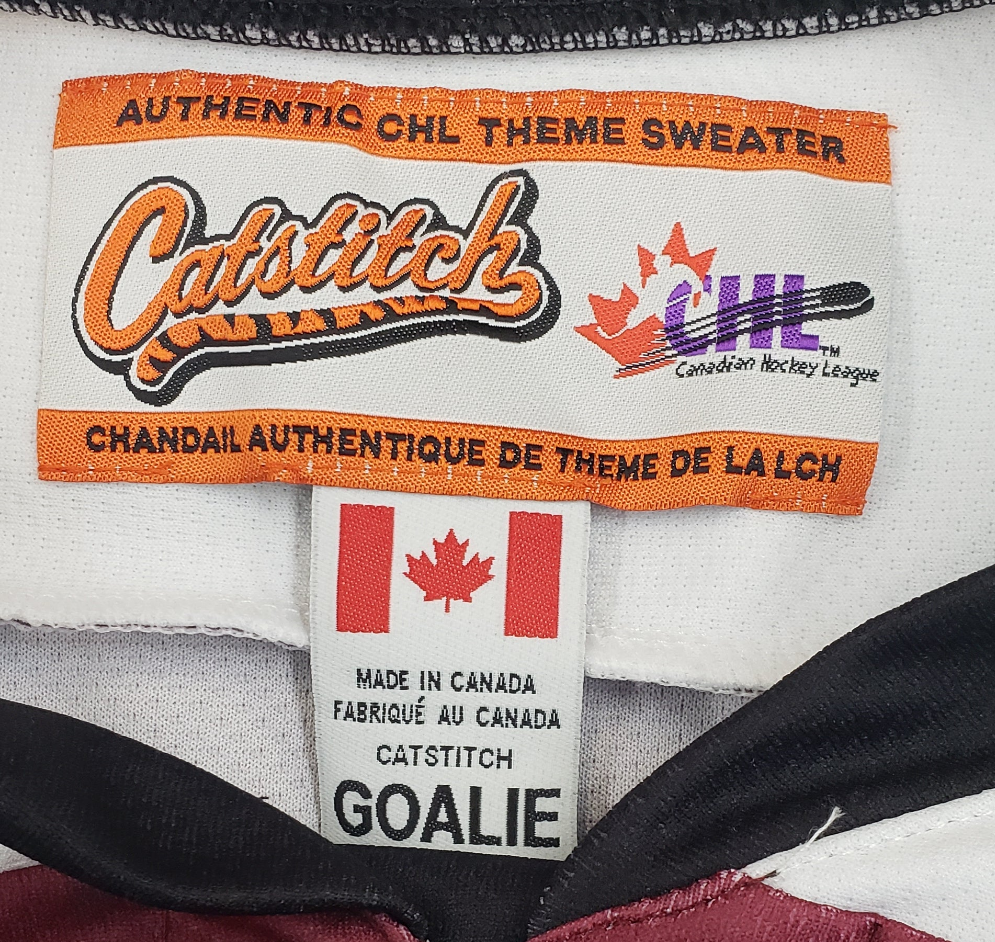 Blake Curran team issued 2018-19 goalie jersey