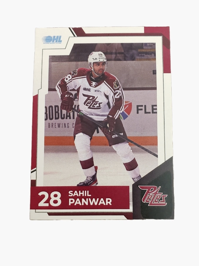 2021-22 Sahil Panwar Peterborough Petes card no. 28