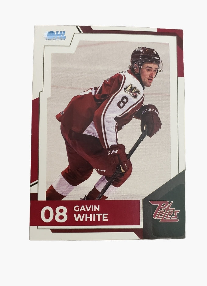 2021-22 Gavin White Peterborough Petes card no. 08