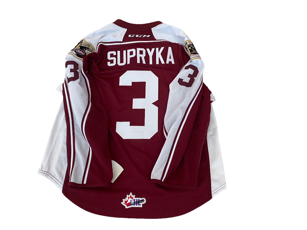 Cam Supryka game worn jersey