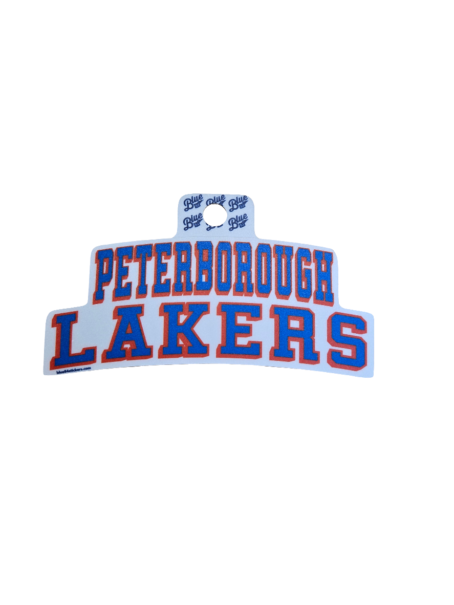 Peterborough Lakers athletic block text sticker