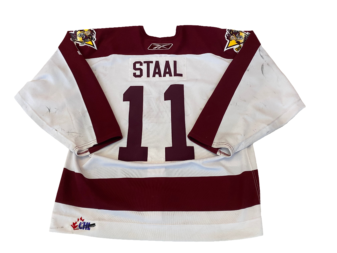 Jordan Staal 2005-06 Memorial Cup patch game worn jersey