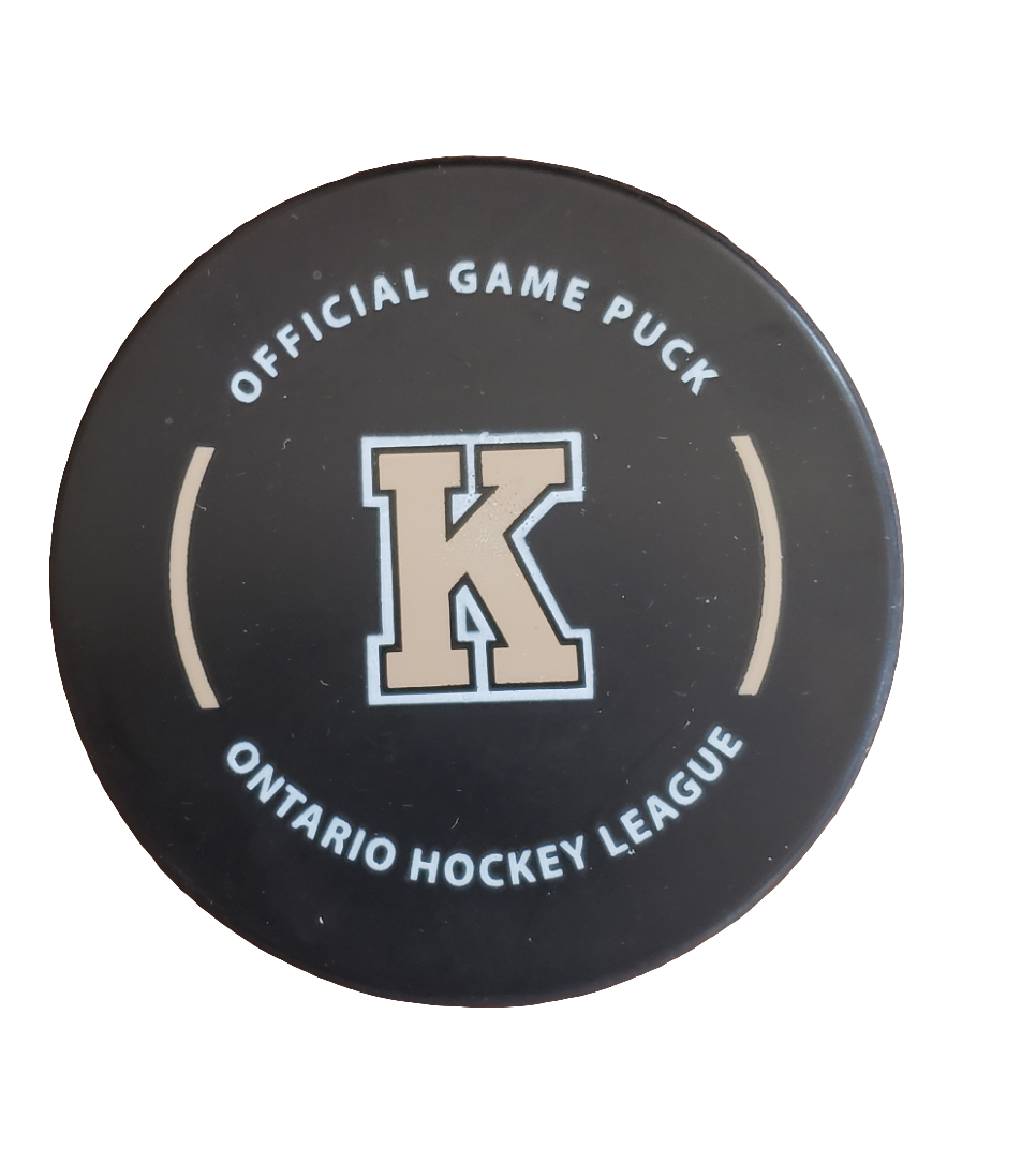 Official OHL Game puck 2024-25 Kingston Frontenacs from the Petes store