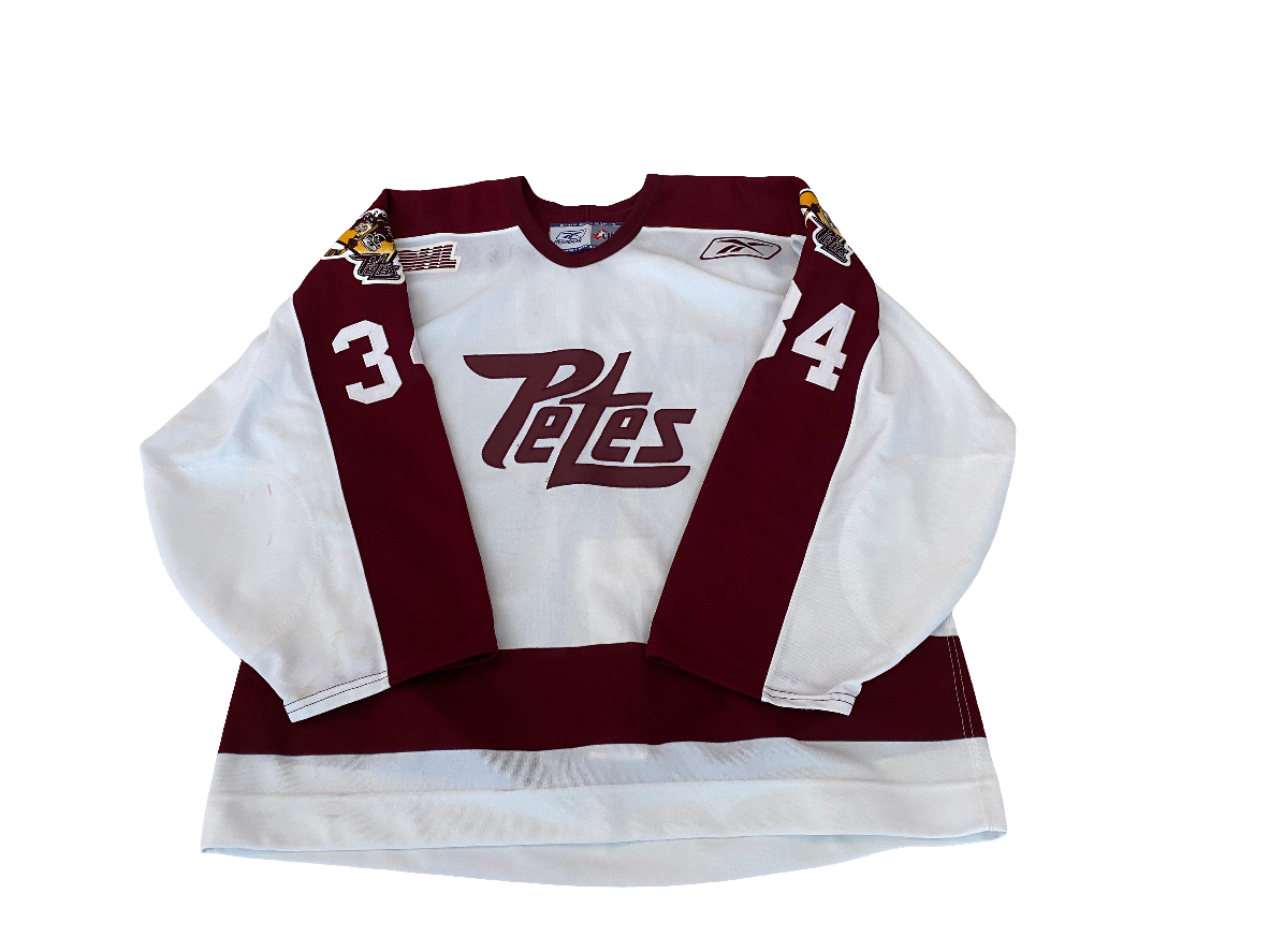 Trevor Cann 2008-09 white game worn jersey