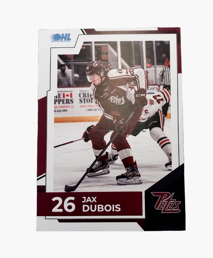 2022-23 Jax Dubois Peterborough Petes card no. 26