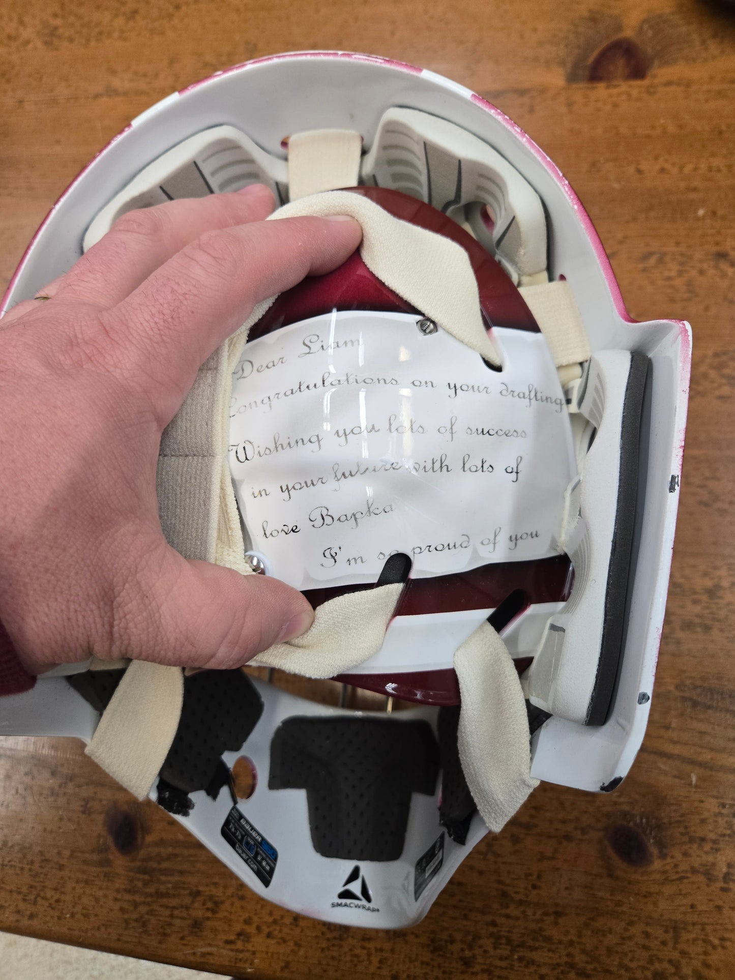 Liam Sztuska goalie helmets