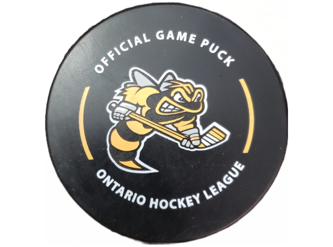 Official OHL Game puck 2024-25 Sarnia Sting from the Petes store