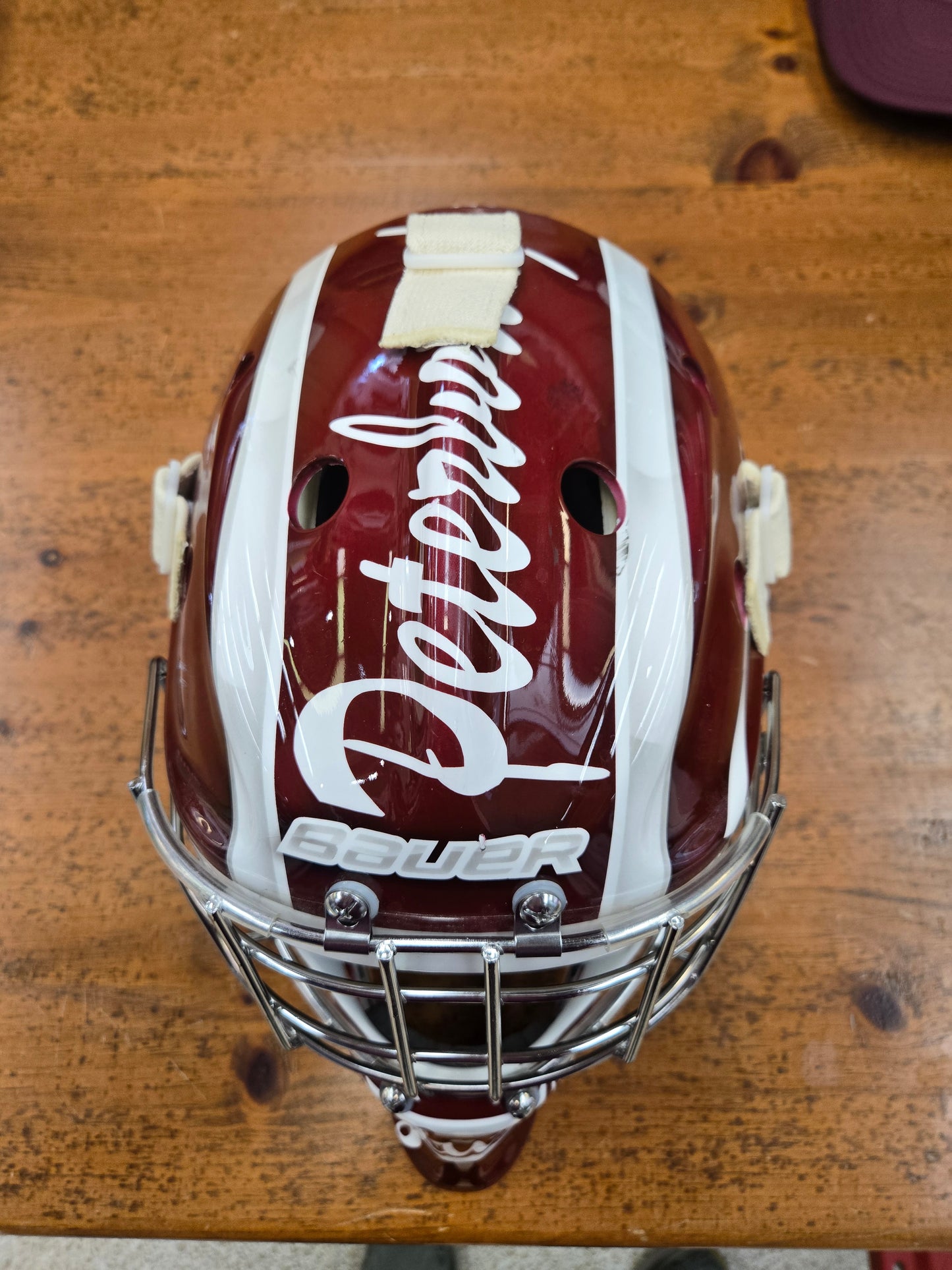 Liam Sztuska goalie helmets