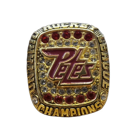 OHL Champion Peterborough Petes commemorative 2022-23 championship ring