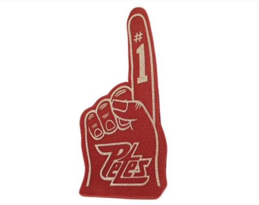 Peterborough Petes 16 inch maroon foam finger