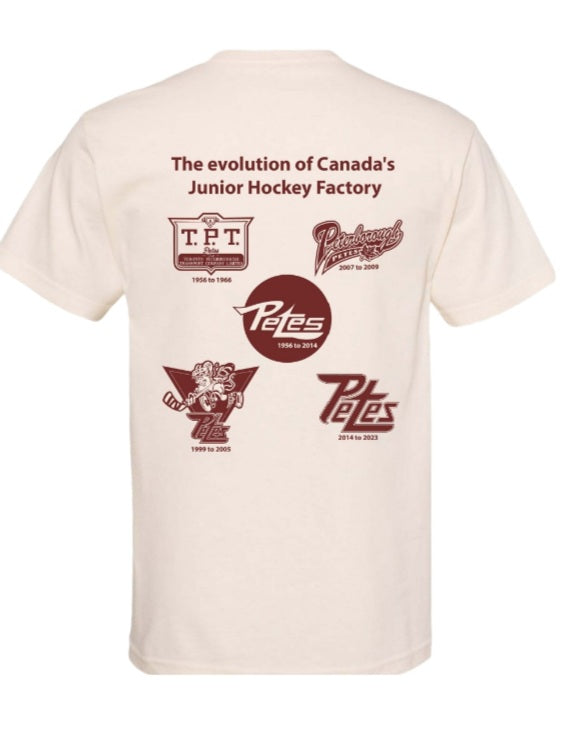 Petes Logo History Tshirt – Petes Souvenir Store