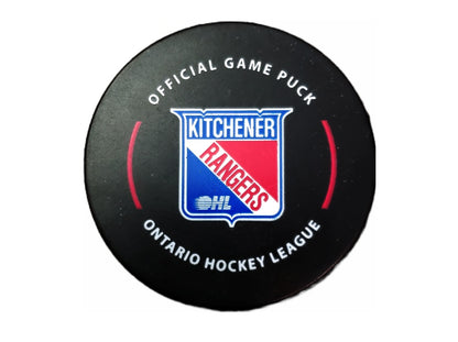 Official OHL Game puck 2023-24 Kitchener Rangers from the Petes store