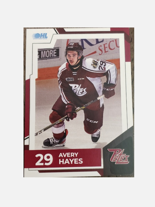 2021-22 Gavin White Peterborough Petes card no. 29