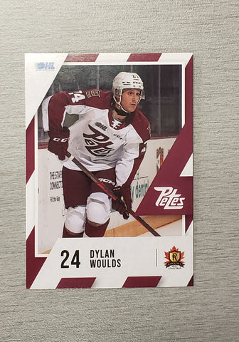 Peterborough Petes 2023-24 Dylan Woulds Petes card no. 24
