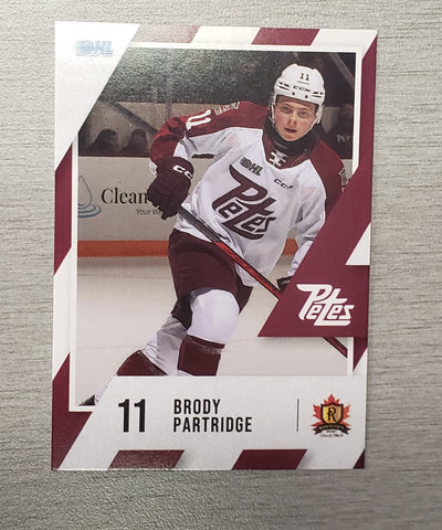 2023-24 Brody Partridge Petes card no. 11