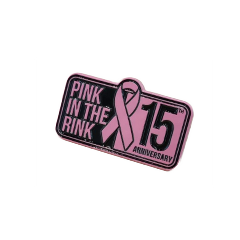 Peterborough Petes Pink in the Rink 15th anniversary Pin