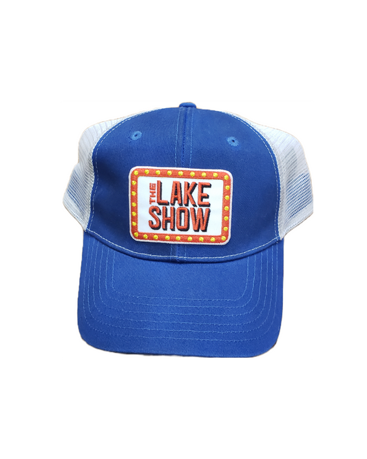 Peterborough Lakers the Lake Show meshback trucker cap Blue and white