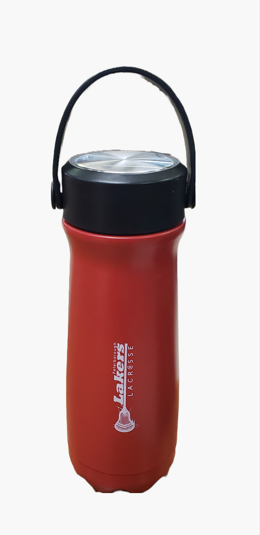 Lakers Stainless steel red water bottle