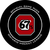Official OHL Game puck Ottawa 67s from the Petes store