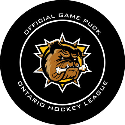 Official OHL Game puck Brantford Bulldogs from the Petes store