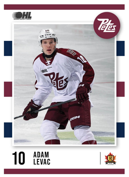 2024-25 Peterborough Petes Adam Levac card