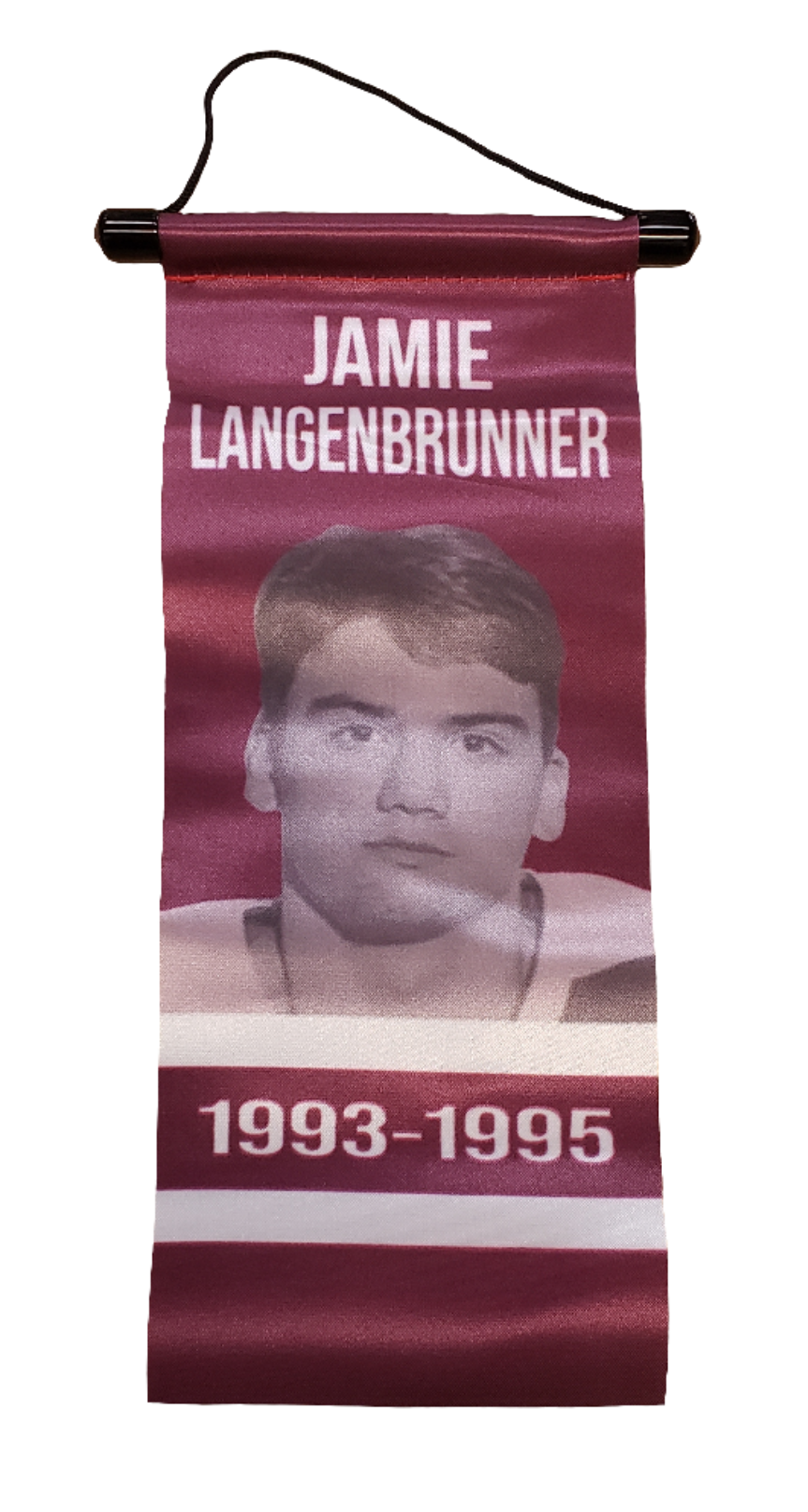 Jamie Langenbrunner commemorative banner