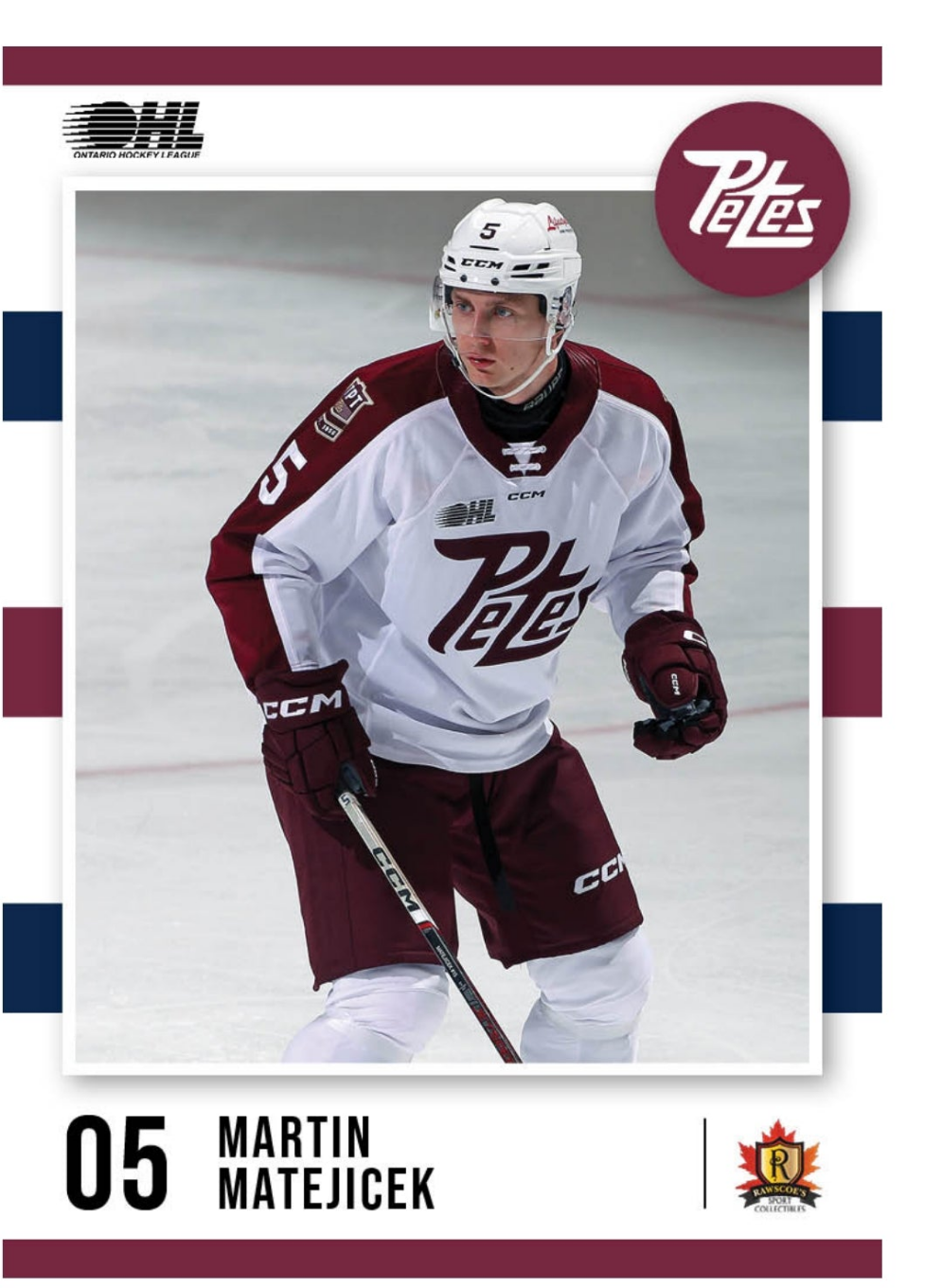 2024-25 Peterborough Petes Martin Matejicek card