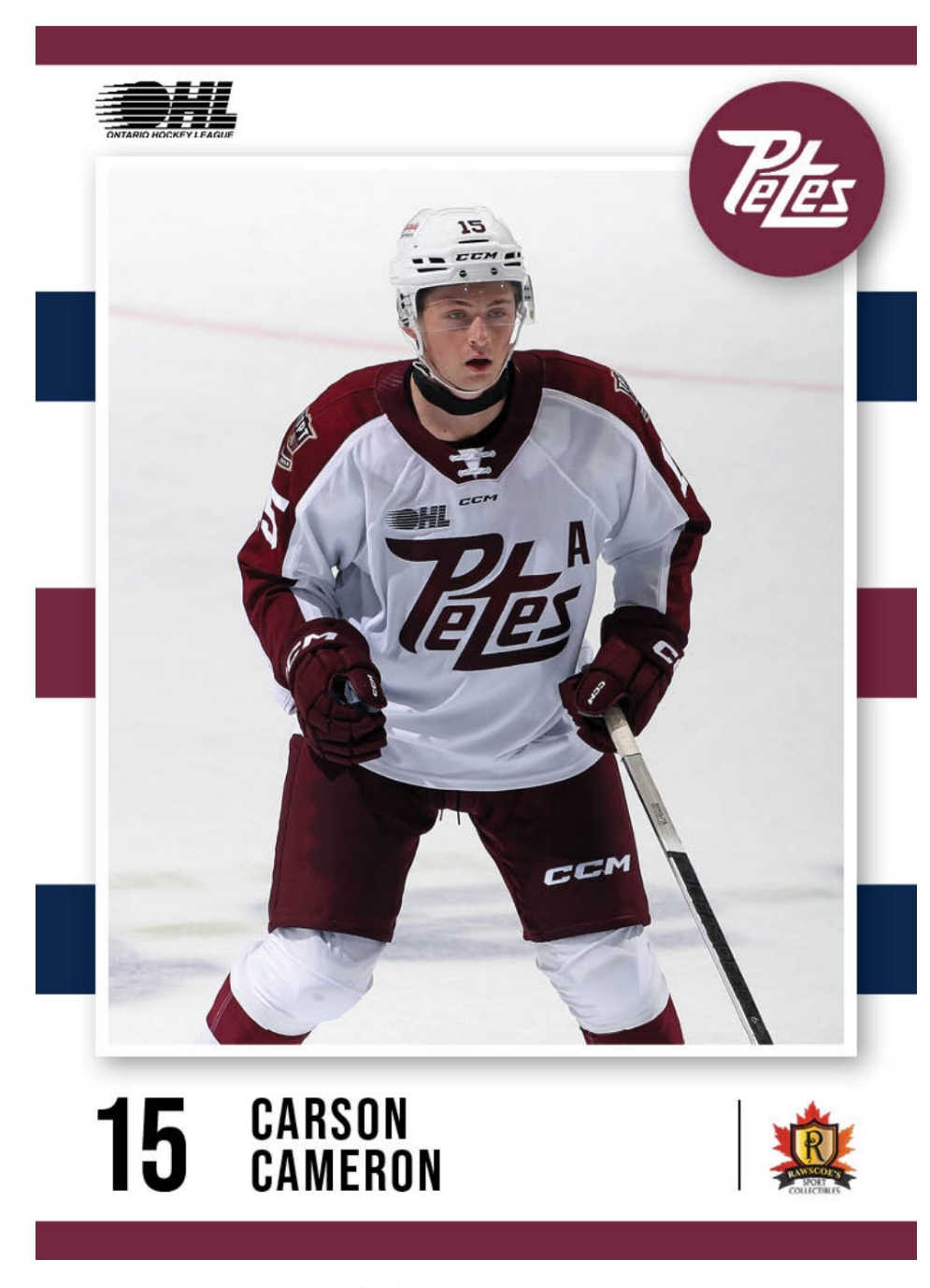 2024-25 Peterborough Petes Carson Cameron card