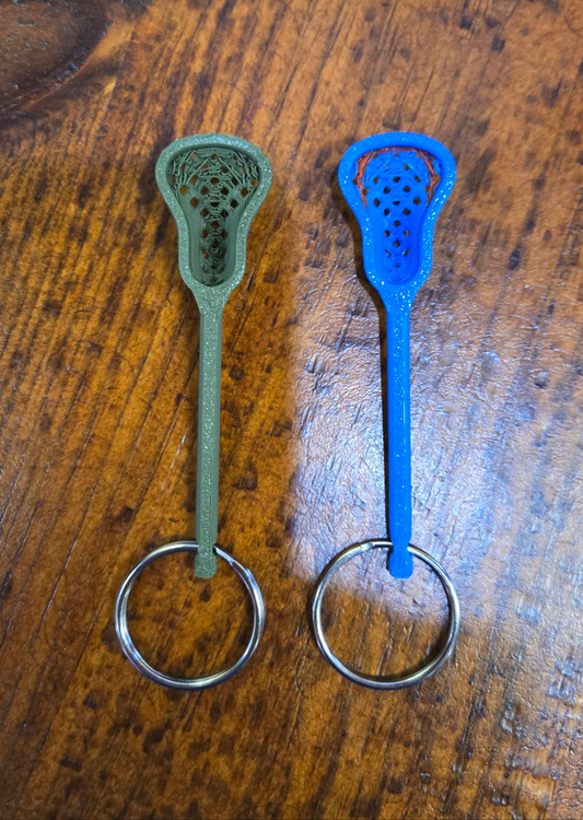 Mini lacrosse 3D sticks, 3 inches in length