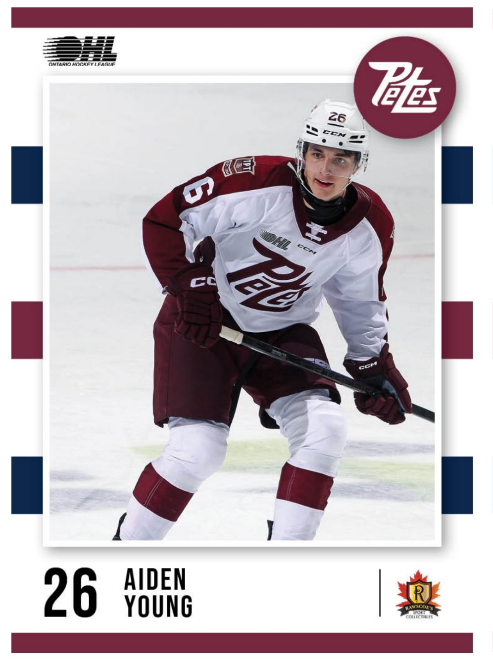 2024-25 Peterborough Petes Aidan Young card