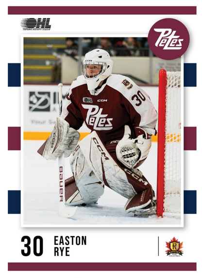 2024-25 Peterborough Petes Easton Rye card