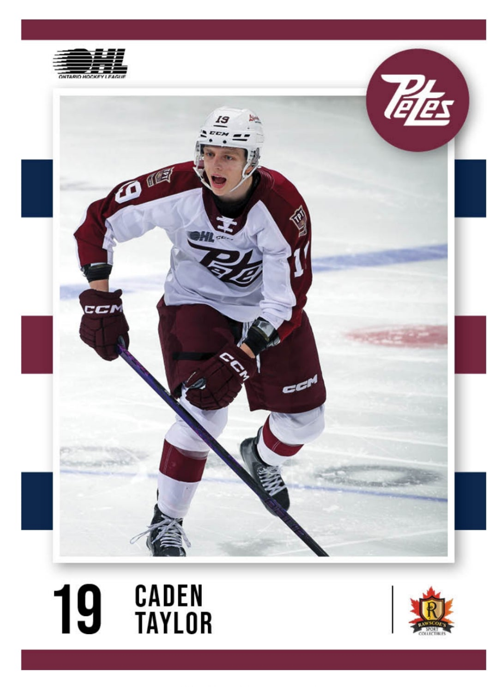 2024-25 Peterborough Petes Caden Taylor card