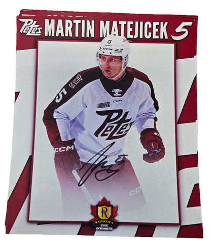 2024-25 Petes oversized autographed hockey prints card