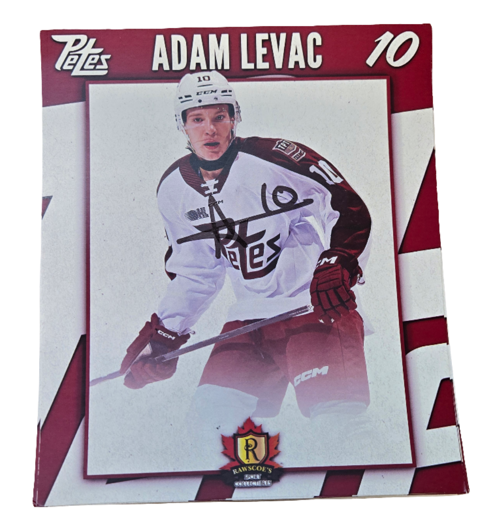 2024-25 Petes oversized autographed hockey prints card