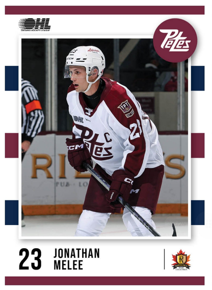 2024-25 Peterborough Petes Jonathan Melee card