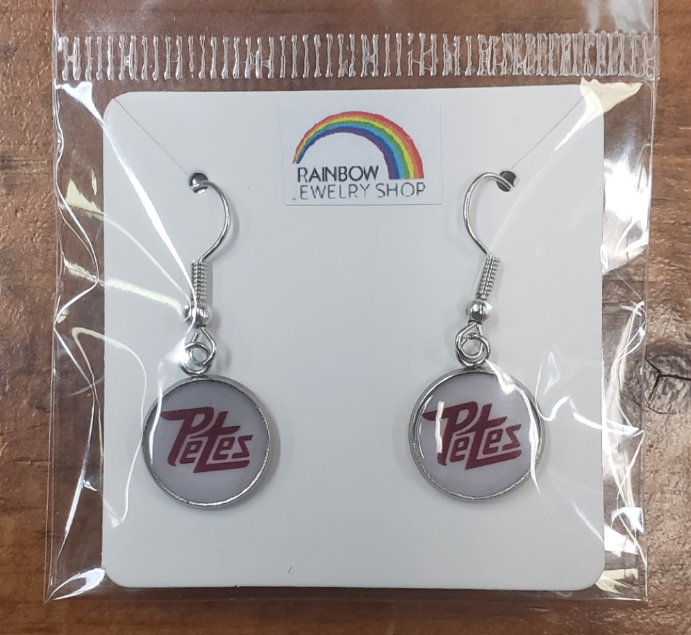 Peterborough Petes dangle earrings