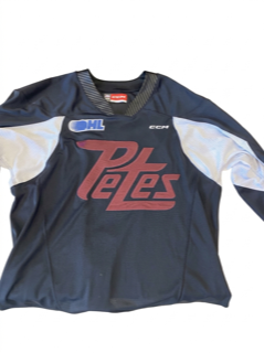 Petes Used CCM Practice Jersey Maroon Logo