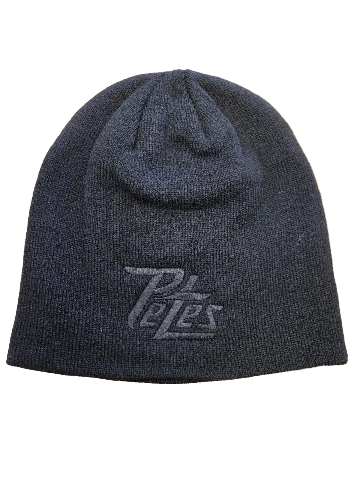 Black beanie with black Petes logo