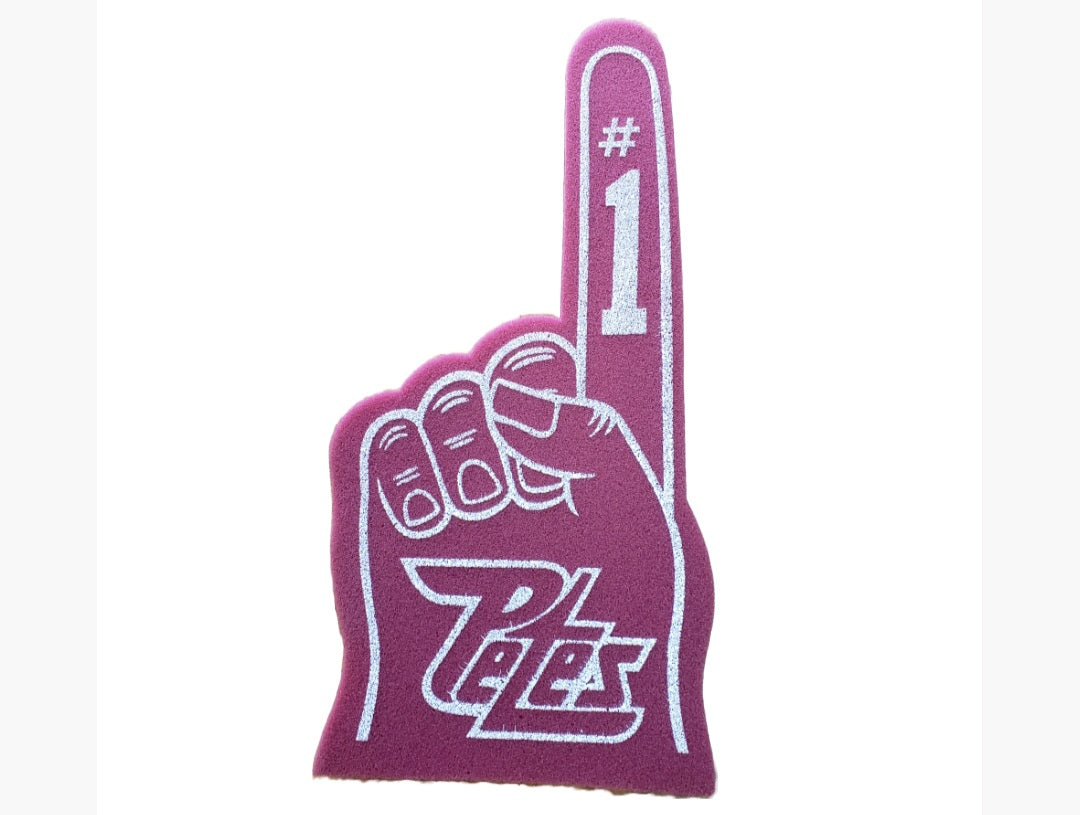 Peterborough Petes mini foam finger 6 inches tall