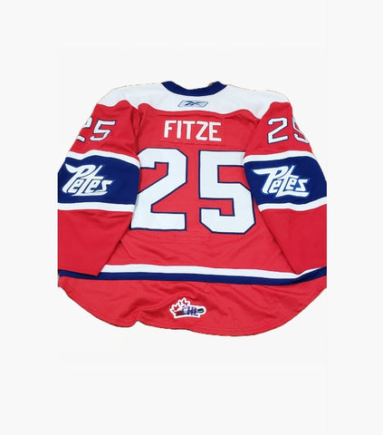 Peterborough Petes Dylan Fitze 2011-12 game worn TPT jersey