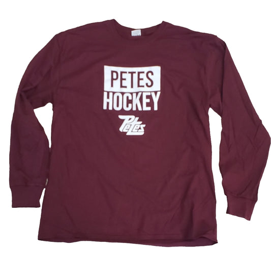 Petes hockey youth long sleeve