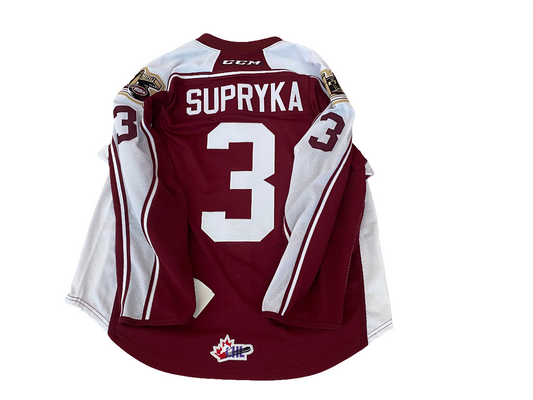 Cam Supryka game worn jersey