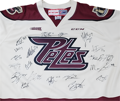 Peterborough Petes 2018-19 Team Signed Replica jersey