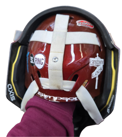 Michael Simpson 2021-22 goalie helmet