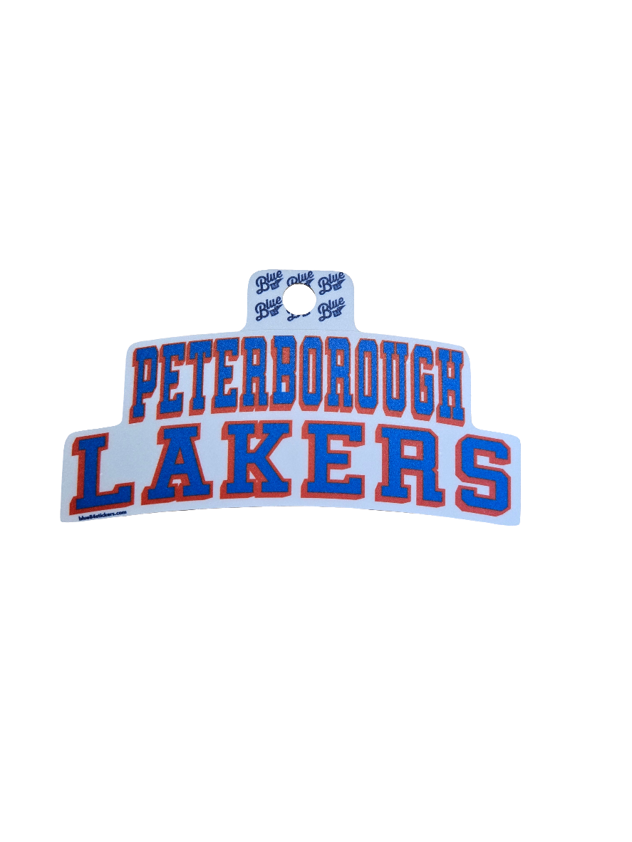 Peterborough Lakers athletic block text sticker 