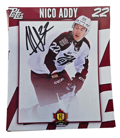 2024-25 Petes oversized autographed hockey prints card